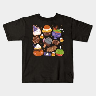 Spooky Halloween Desserts Kids T-Shirt